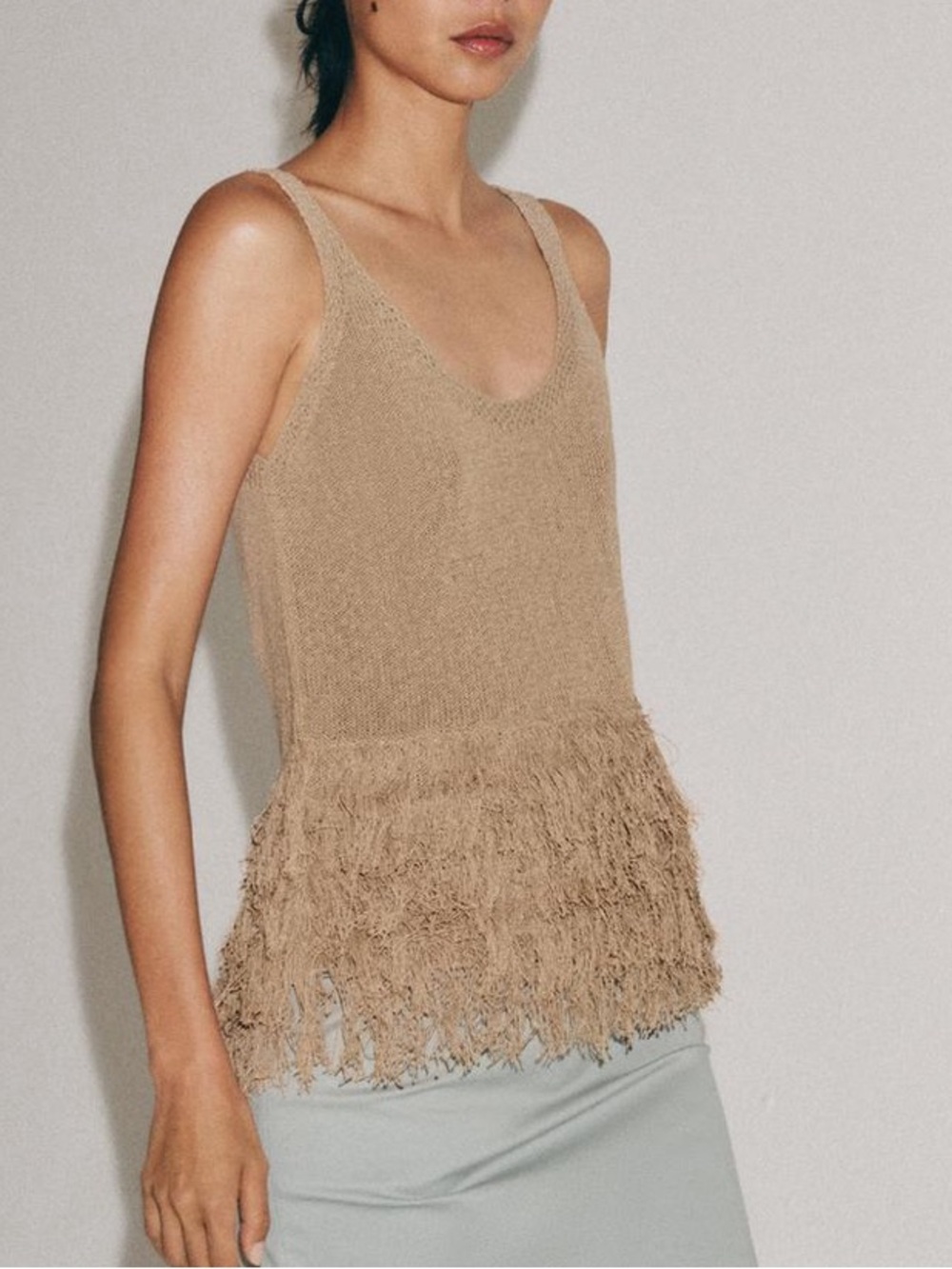 NWT Zara fringe knit top - Picture 3 of 9